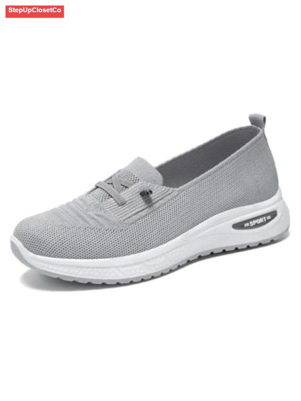 Breathable Mesh Slip On Sneakers Lightweight Walking Shoes Wide Width Non-Slip
